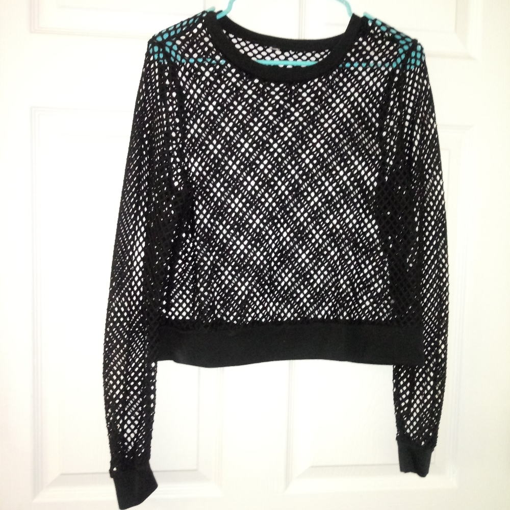 Fish net long Sleeve top